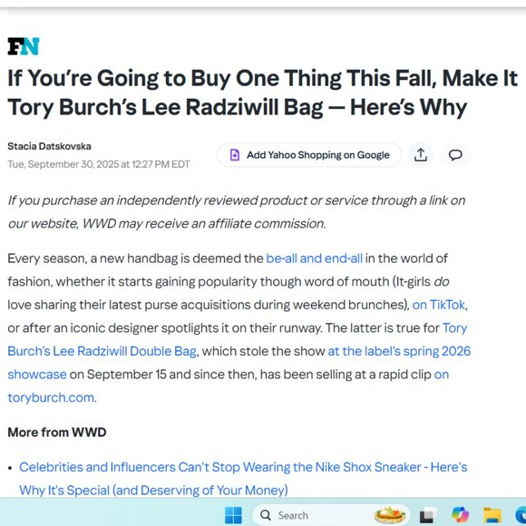 Tory Burch Lee Radziwill Double Petit - Picture 4 of 16